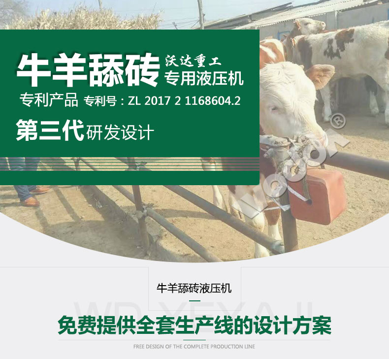 牛羊(yáng)舔磚專用(yòng)液壓機