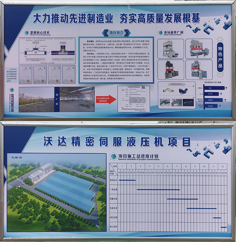 山東沃達精(jīng)密伺服液壓機項(xiàng)目開工 山東沃達精密(mì)伺服液壓機項目(mu)開工